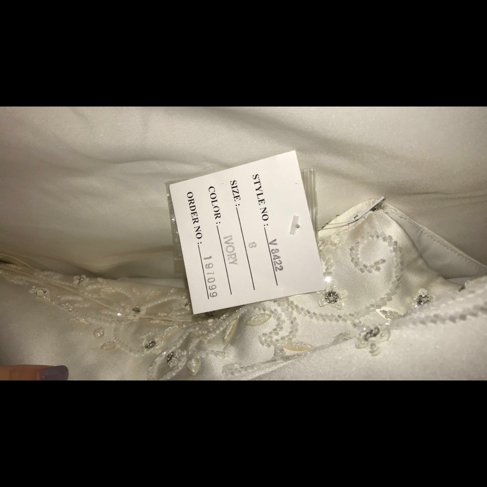 David’s Bridal Halter Top Wedding Dress - Picture 8 of 8